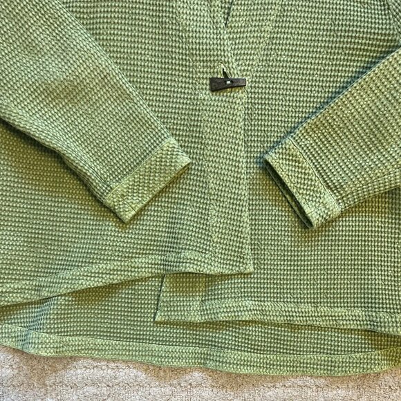 Focus Casual Life Waffle Knit Cardigan Langenlook Women's Sz XL - Picture 2 of 3